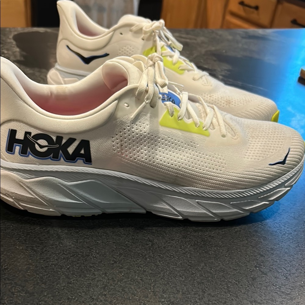 Hoka White and Blue Sneakers 14